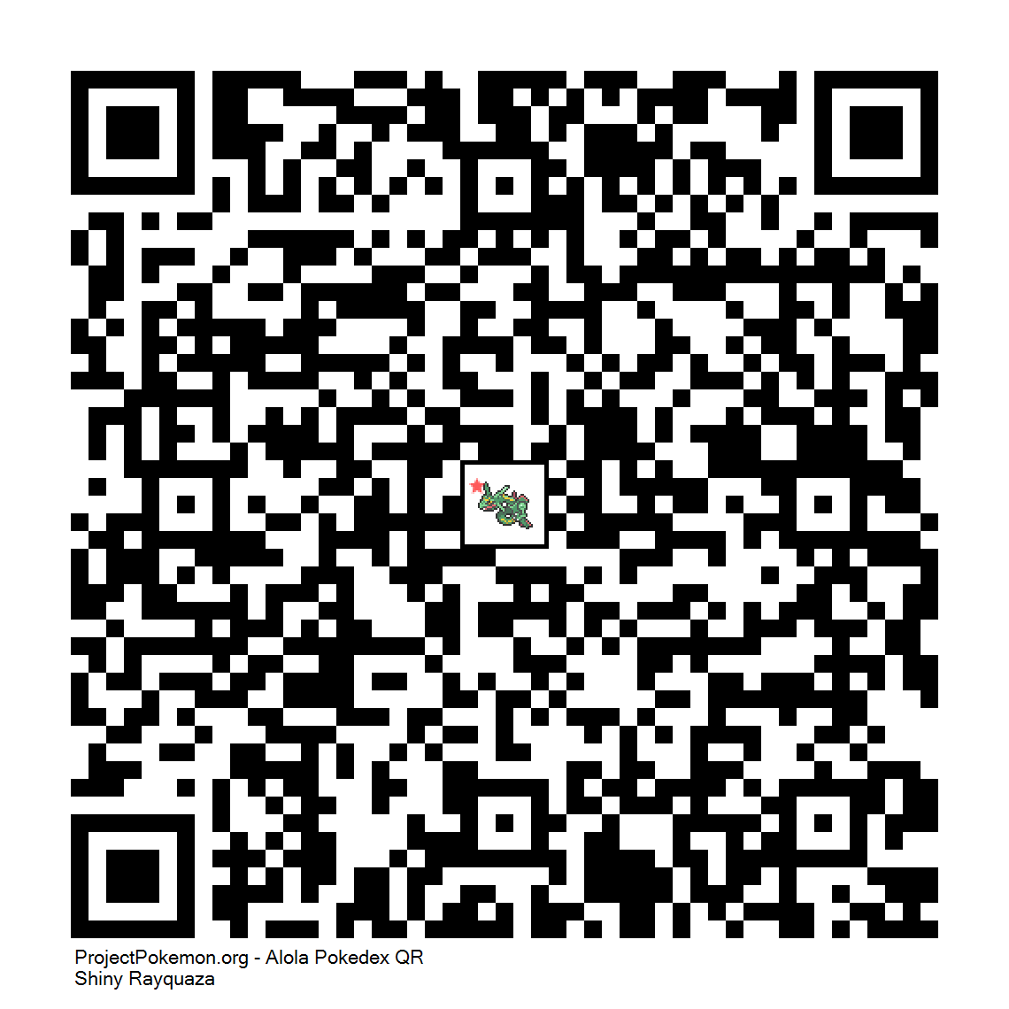 Cdigo QR de Rayquaza variocolor
